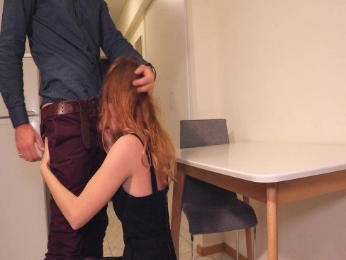 Hardcore deepthroat blowjob and rough fuck in torn pantyhose | AMATORPORR.COM