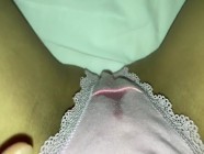 Soaking Wet Panties and Wet Clit Edging to Orgasm Contractions POV