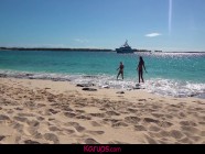 Karups - Teens Aria Banks & Rachel Rivers Fuck On Bahamas Beach