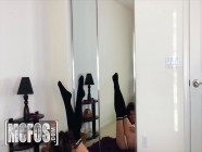 Mofos - Exotic Babe Kataljna Kittin Masturbating With Magic Wand Alone In Front Of The Mirror