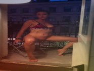 Swedish milf - Posing nude on hotel balcony