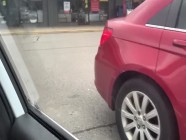 Masturbating in a busy parking lot