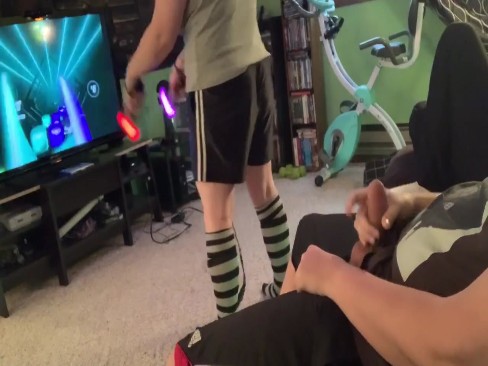 Husband has sex with mistress as the wife plays vr | PorrHub.com