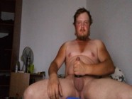 Guy with thick cock masturbating