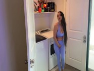 BIG TIT MILF GETS HORNY WHILE DOING THE LAUNDRY & FUCKS HER WASHING MACHINE | PORR.XXX