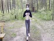 my first exhibitionism in the woods
