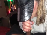 Cheating gf sneaking a blowjob in her bf room while he’s downstairs | Crocohub.com