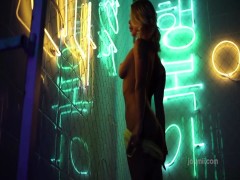 Femjoy- Neon Dreams Darina Stgriptease | Barbarianporno.com