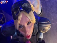Horny Nova from Starcraft Sucks Cock and Swallows Cum