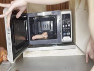 I found dildo in microwave and decided to suck it