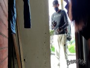 The delivery man brings my order, I ask him for help and instead he fucks me very hard. What a bitch | PORR.XXX
