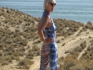 Gangbang with fucking on the beach. Blonde and 4 guys. | PORR.XXX