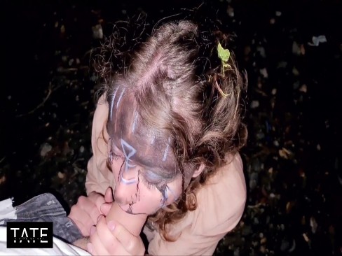 Fright Night For A Scared Creature Lost In Wood - Facefuck And Chocked Close To Pet Semetary | PorrHub.com