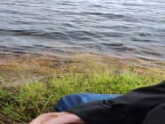 huge cum near a lake in Sweden
