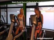 Dutch clown visits the gym for sex