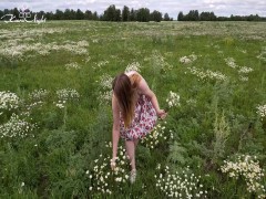 Blonde Horny in Nature and Fingering in the Field | PORR.XXX