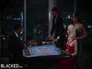 BLACKED Sexy Blonde Ivy Wolfe takes on high-stakes gambler