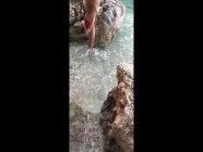 Nearly got CAUGHT! Hot young couple fucking on a secret beach | PORR.XXX