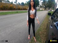 Roadside - Sexy Gianna Grey Rides Mechanics Big Cock Like A Pro