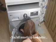 Maid Stuck in The Washer And Fucked Hard | PussyKageLove | PORR.XXX
